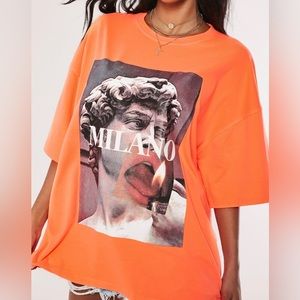 Missguided Milano Long Tee